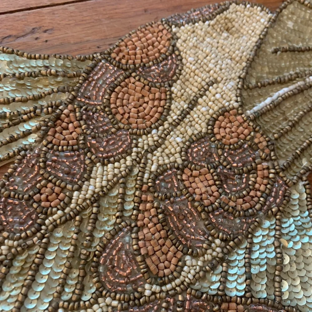 Table Runner Beaded Sequin Designer Kim Seybert Large 59”x24” Decor